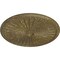 Ekena Millwork Leandros Medallion (Canopies up to 5"), 33 1/8"OD x 3 1/2"ID x 1 3/8"P, Mississippi Mud Crackle CM33LEMMC - alternate 2